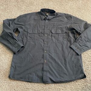 Eddie Bauer outdoor Dark Gray Button-Up Shirt
